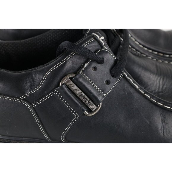 Vtg 90s Y2K NY Lug Co Lugz Mens 15 Heavyweight Leather Moc Chukkas Boots Black main image 4